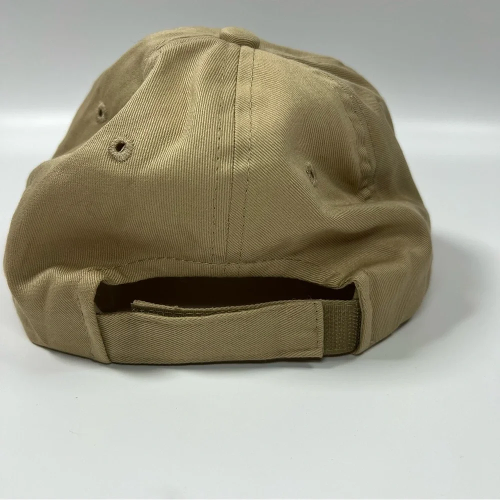 Jack Daniel’s Adjustable Velcro Back Hat Tan Black Logo Please Drink Responsibly - Picture 4 of 9